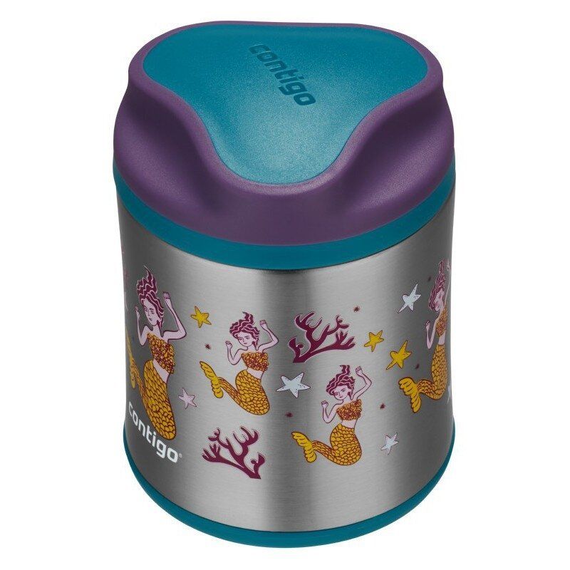 Vaikiškas maisto termosas Contigo Eggplant Mermaids 300ml