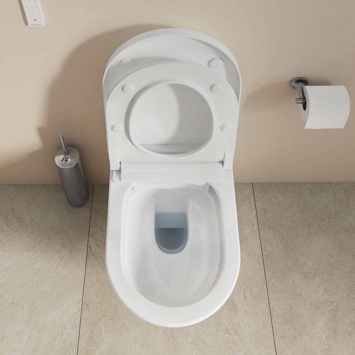 Pakabinamas klozetas Duravit SensoWash D-Neo Compact Rimless su SoftClose dangčiu, baltas 654000012004300