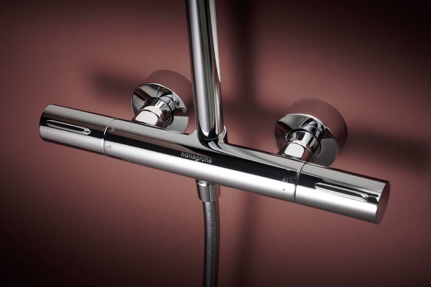 Termostatinė dušo sistema Hansgrohe Raindance Alive S Puro 300 1jet EcoSmart su Ecostat Element, chromas, 24593000 Termostatinė dušo sistema Hansgrohe Raindance Alive S Puro 300 1jet EcoSmart su Ecostat Element, chromas, 24593000
