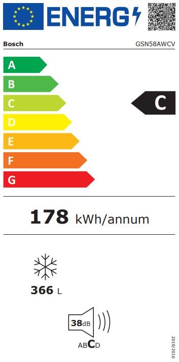 Šaldiklis BOSCH GSN58AWCV Šaldiklis BOSCH GSN58AWCV