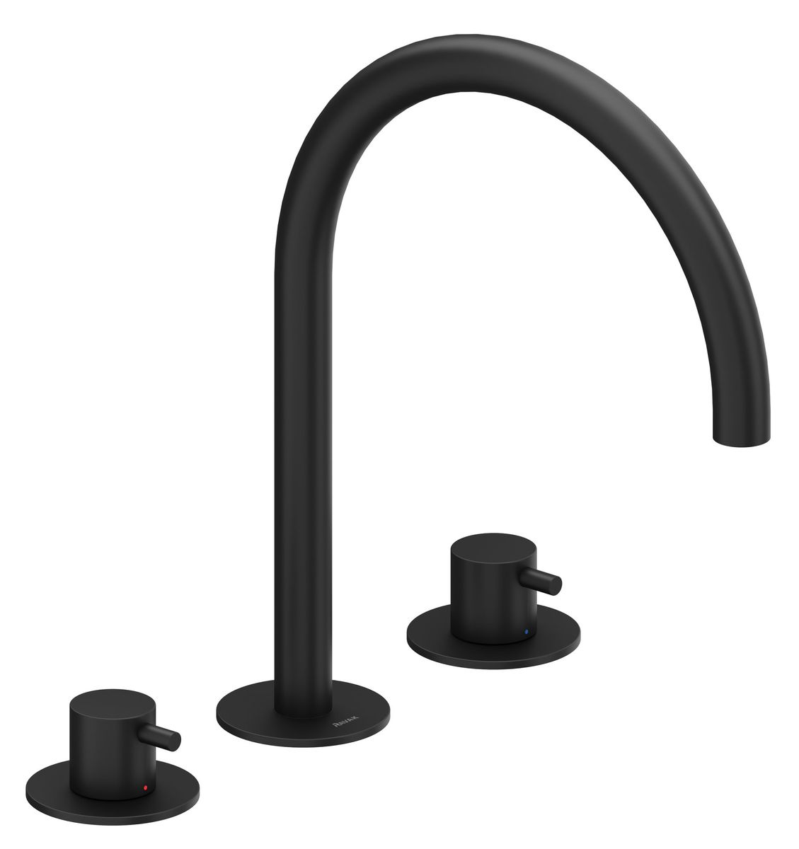 Praustuvo maišytuvas Ravak Espirit 270 mm, 3 dalių be dugno vožtuvo, Black Matt X070275
