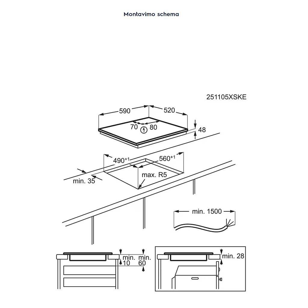 Kaitlentė ELECTROLUX KIB60420CL