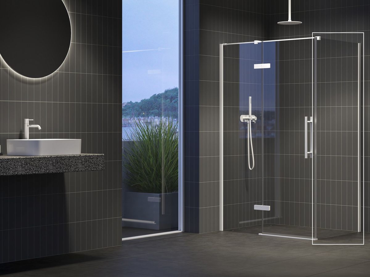 Dušo sienelė Ravak COPS-80 baltas matinis+stiklas Transparent, X9VV40E00Z1