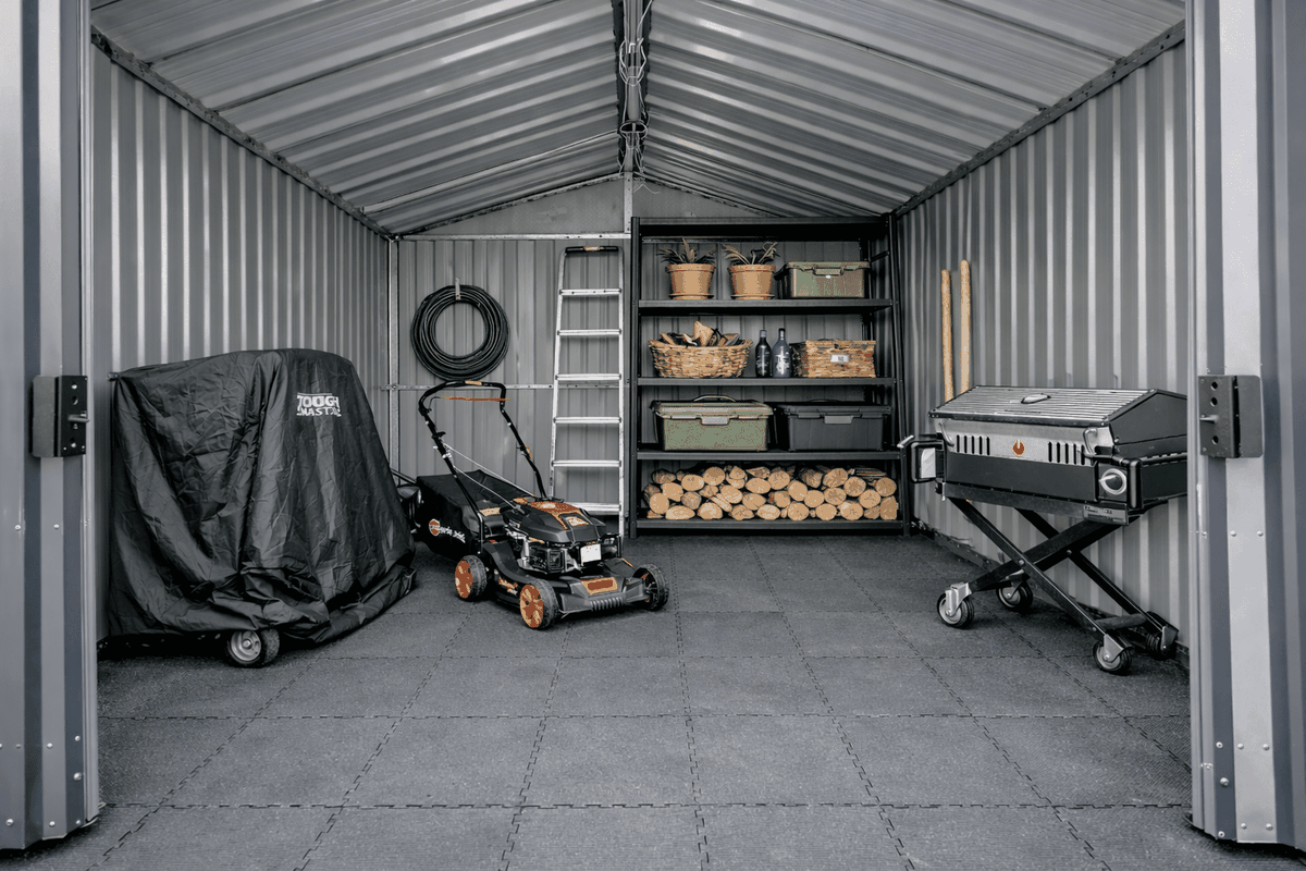 Metalinis sandėliukas HATIS, 9,73 m2, antracito Metalinis sandėliukas HATIS, 9,73 m2, antracito