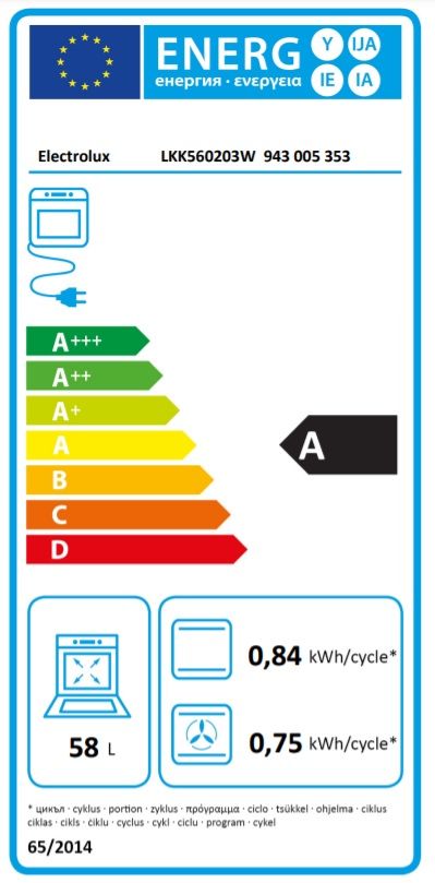 Viryklė ELECTROLUX LKK560203W