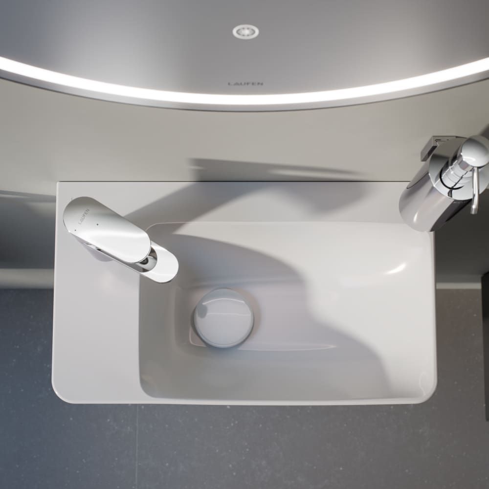 Praustuvo maišytuvas LAUFEN PRO X Eco+ 100 mm, be dugno vožtuvo, chromas, HF506902100000 Praustuvo maišytuvas LAUFEN PRO X Eco+ 100 mm, be dugno vožtuvo, chromas, HF506902100000