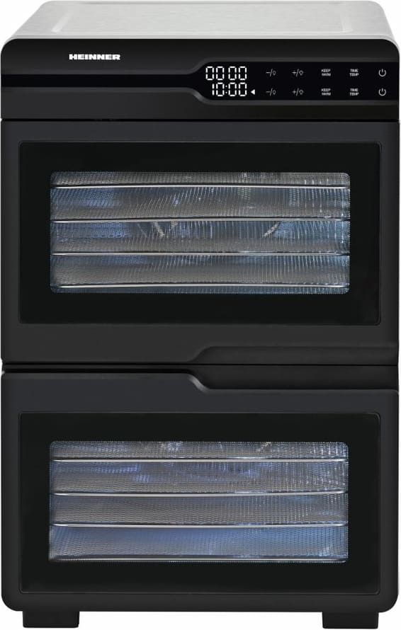 Vaisių ir daržovių džiovintuvas 1000-1200W HFD-KDDB1200BKSS HEINNER Vaisių ir daržovių džiovintuvas 1000-1200W HFD-KDDB1200BKSS HEINNER