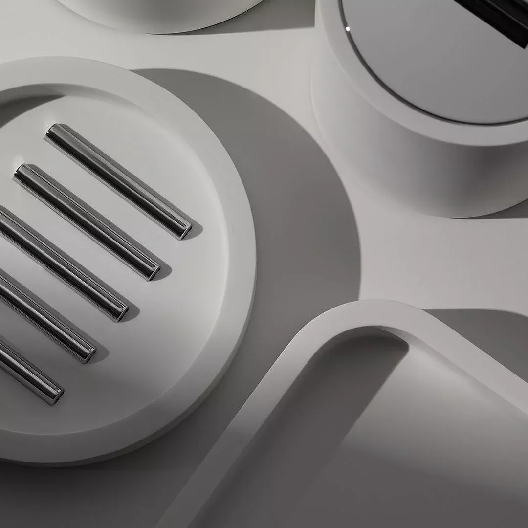 Muilinė Decor Walther STONE STS, balta/chromo, 0972154