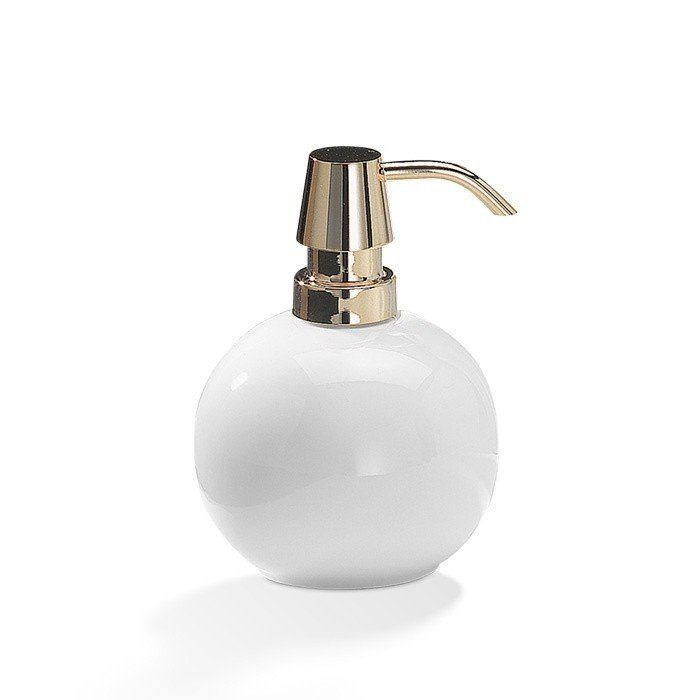 Skysto muilo dozatorius Decor Walther DW 6350, porcelianas, baltas/aukso, 0804952