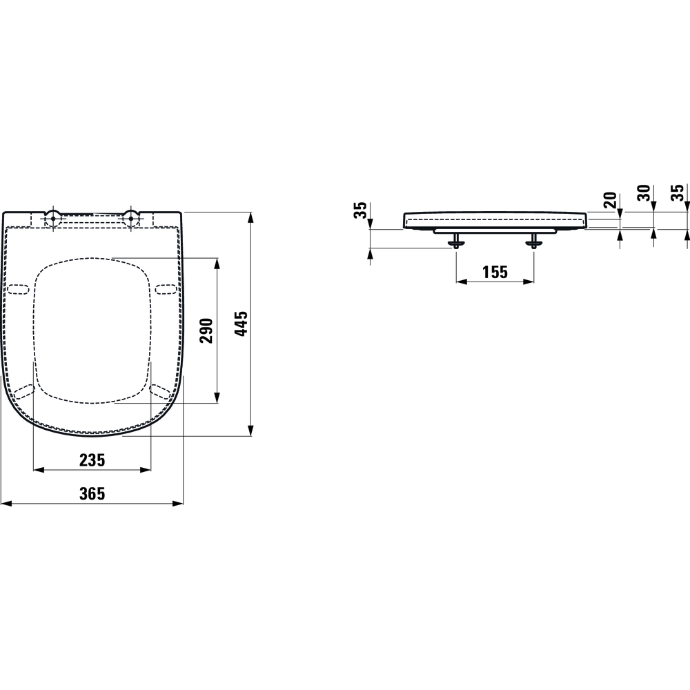 Unitazo dangtis Laufen Palomba SoftClose