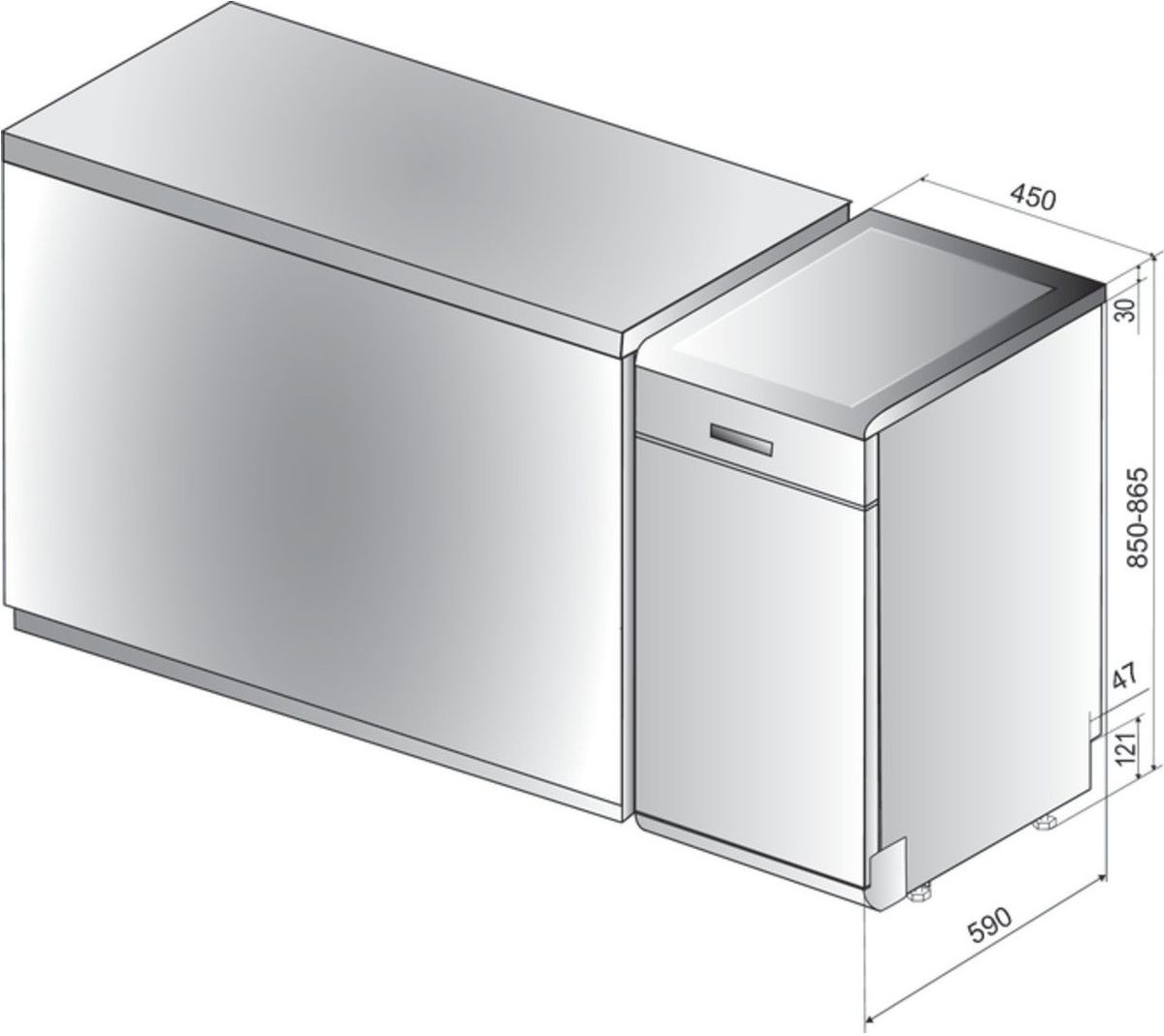 Indaplovė Whirlpool WSFO 3O34 PF Indaplovė Whirlpool WSFO 3O34 PF