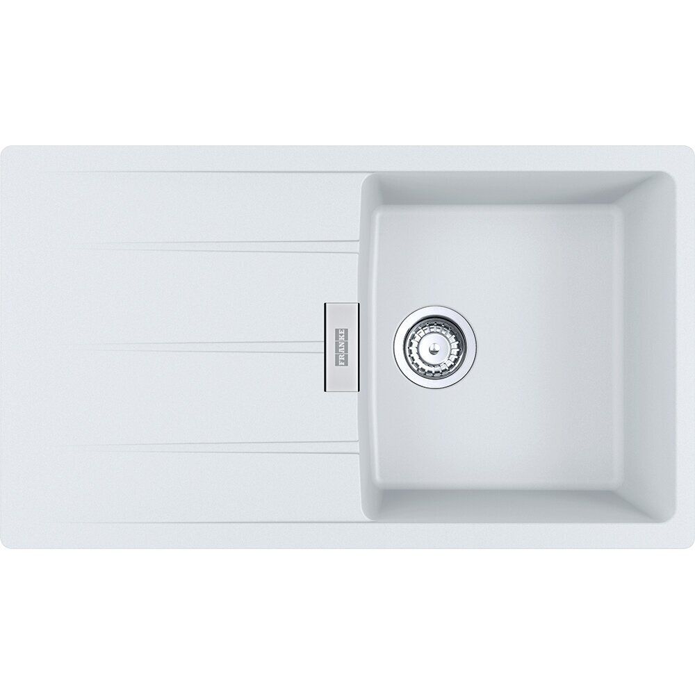 Akmens masės plautuvė Centro CNG 611-86, Balta