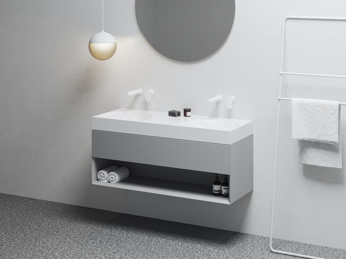 Spintelė po praustuvu Ravak SD Lite 120 Smoke Grey X000001871