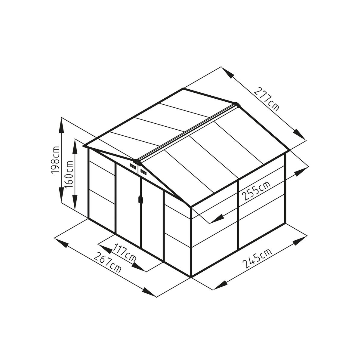 Sodo namelis k G21 GAH 706 - 277 x 255 cm 6390065 Sodo namelis k G21 GAH 706 - 277 x 255 cm 6390065