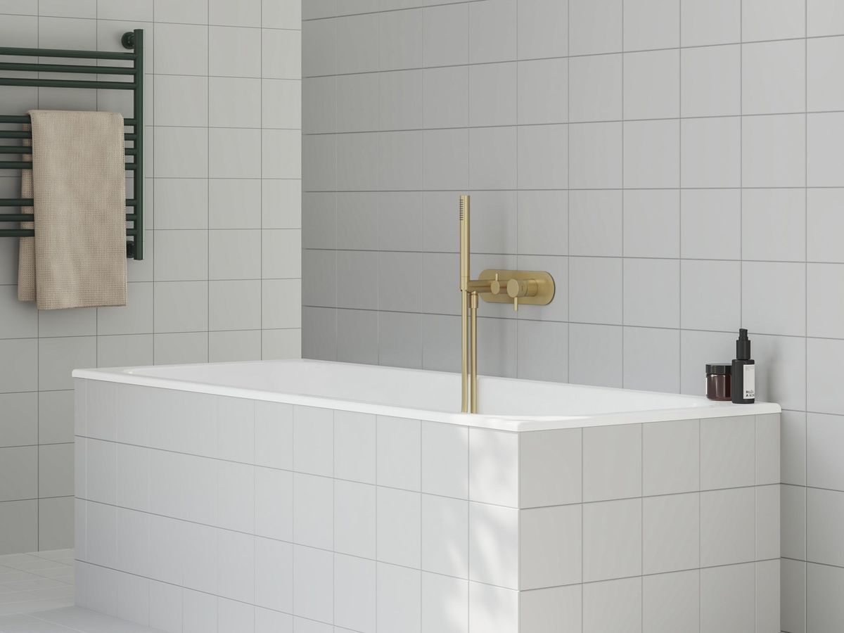 Potinkinis maišytuvas, 2 funkcijų be korpuso, su dušo komplektu, Ravak ES 065.60GLB.O2.RB07D.+S, šlifuoto aukso, X070611