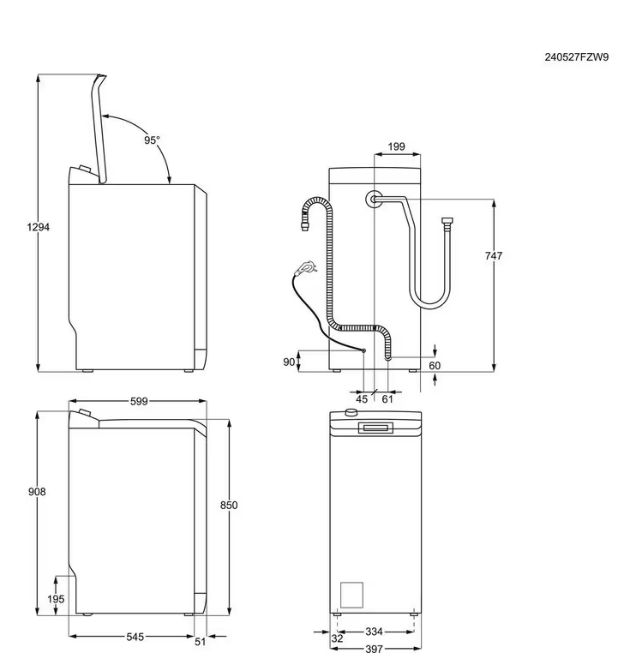 Skalbyklė ELECTROLUX EW6TN14262 Skalbyklė ELECTROLUX EW6TN14262