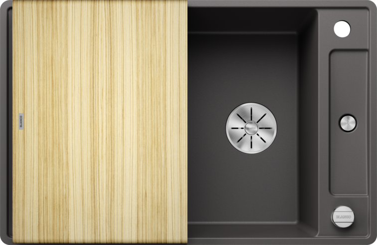 Silgranitinė plautuvė BLANCO AXIA III 45 S-F SILG PDUR Pilka Z.ES InFino M.AF