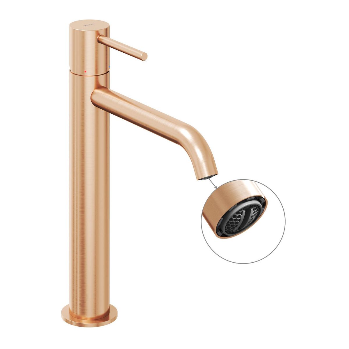 Praustuvo maišytuvas Ravak Espirit 250 mm be dugno vožtuvo, Rose Gold Brushed X070393
