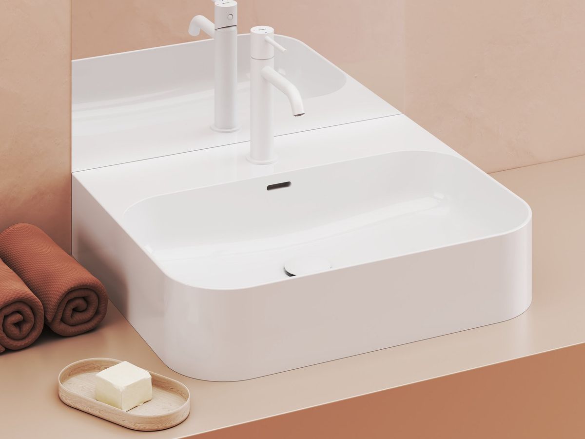 Keraminis praustuvas Ravak Ceramic Slim Wall R 55 N, baltas, XJX01155000