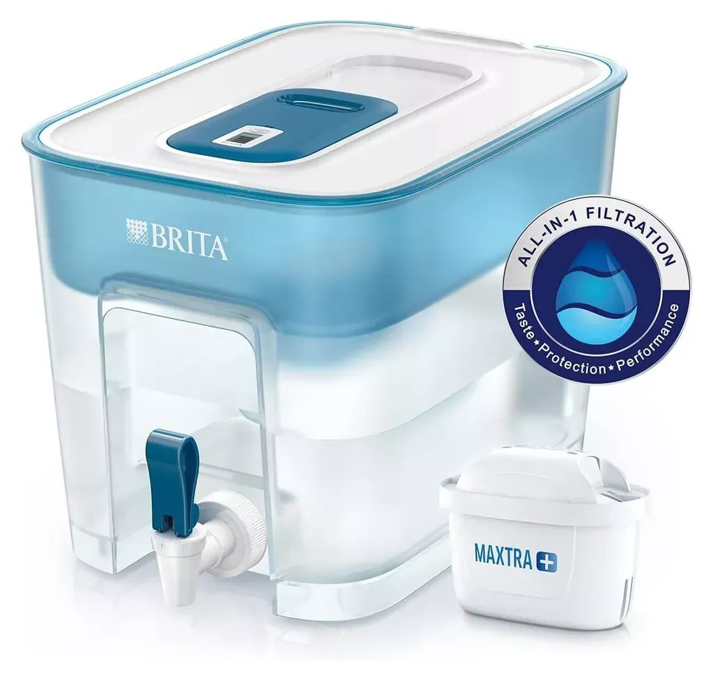Didelės talpos profesionalus BRITA vandens filtravimo indas Flow (8,2l) mėlynas + kasetė BRITA Maxtra 4006387130350,1052727 Didelės talpos profesionalus BRITA vandens filtravimo indas Flow (8,2l) mėlynas + kasetė BRITA Maxtra 4006387130350,1052727