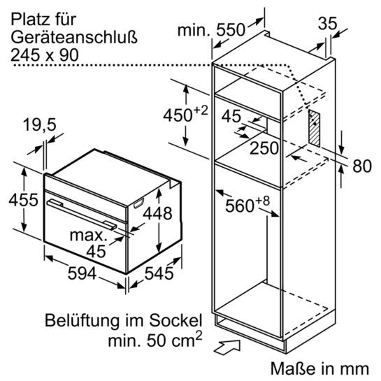 Įmontuojama mkrobangų krosnelė Siemens CF634AGS1