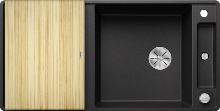 Silgranitinė plautuvė BLANCO AXIA III XL 6 S-F SILG PDUR Antracitas Z.ES InFino M.AF
