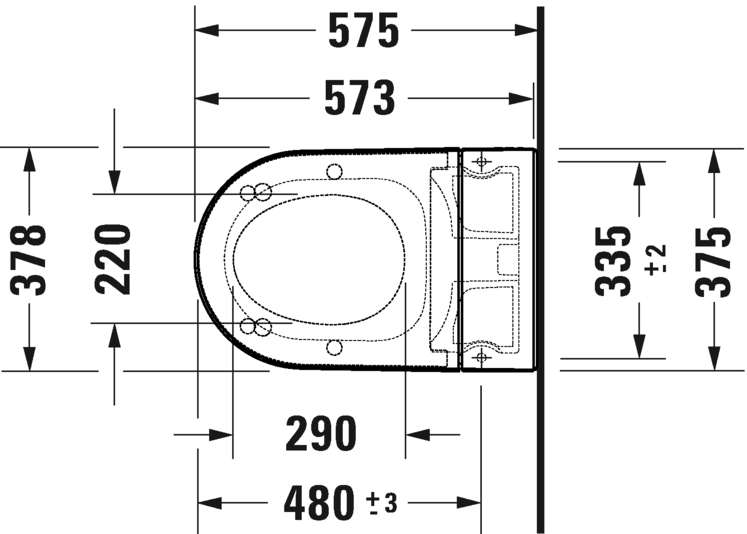 Komplektas: klozetas Duravit SensoWash® Starck f Plus Compact ir rėmas Duravit DuraSystem su baltu mygtuku, WD7014001000