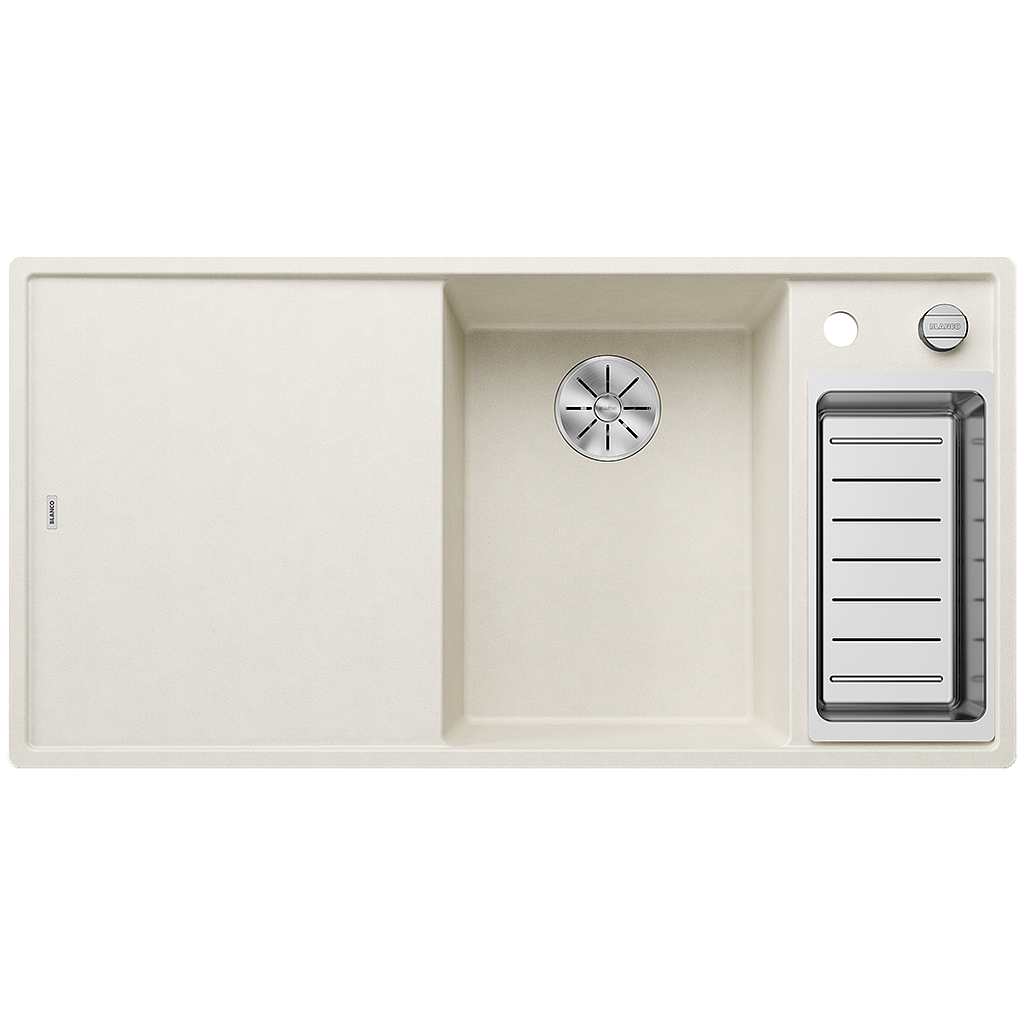 Silgranitinė plautuvė BLANCO AXIA III 6 S RE SILG Balta Z.ES InFino M.AF