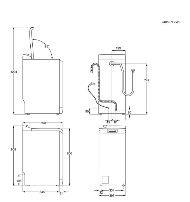 Skalbyklė ELECTROLUX EW6TN24262 Skalbyklė ELECTROLUX EW6TN24262