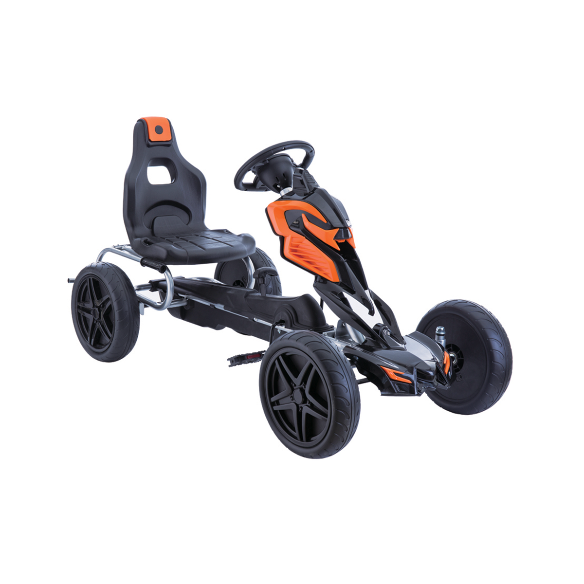 Minamas vaikiškas kartingas HATIS, oranžinis/juodas Minamas vaikiškas kartingas HATIS, oranžinis/juodas