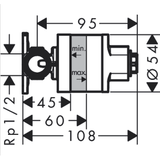 Potinkinė bidė dušelio dalis Hansgrohe, 29235180