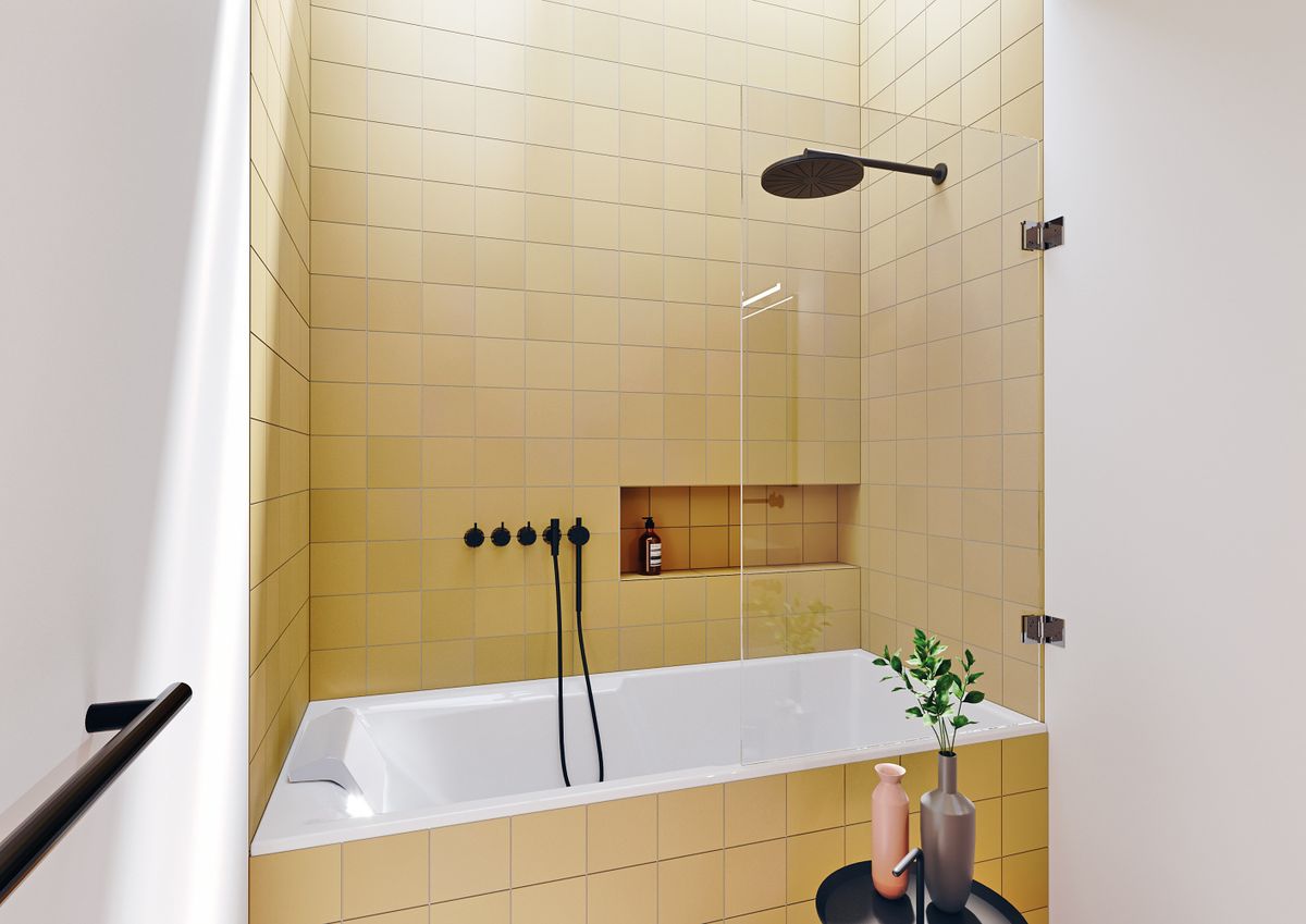 Akrilinė vonia Riho Still Shower 180x80 cm, balta, B103001005
