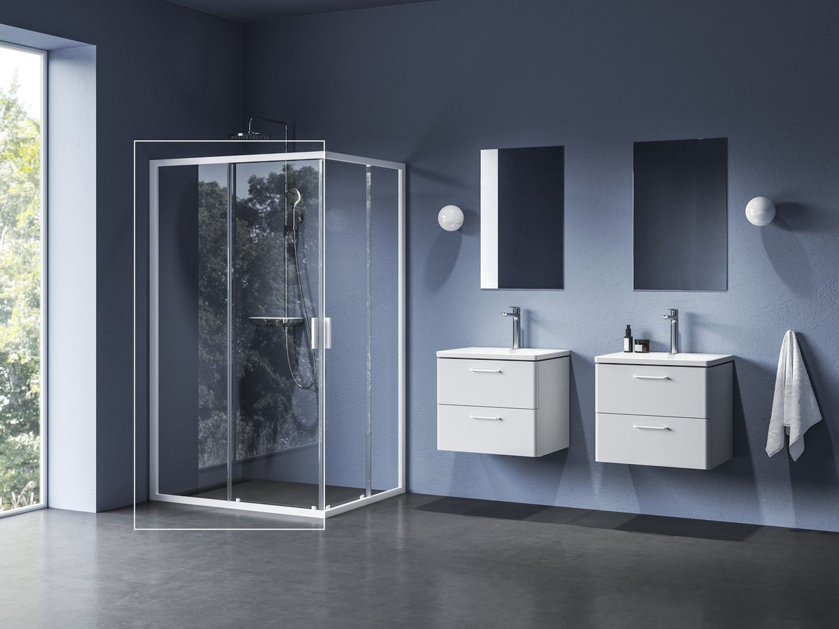 Dušo kabina Ravak Blix II NBLRV2K+NBLRV2K 80 cm 1XM40E00Z1