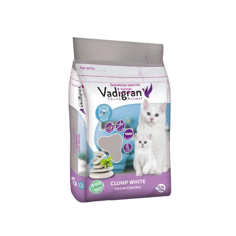 VADIGRAN White kačių kraikas baltas 10kg-12l VADIGRAN White kačių kraikas baltas 10kg-12l