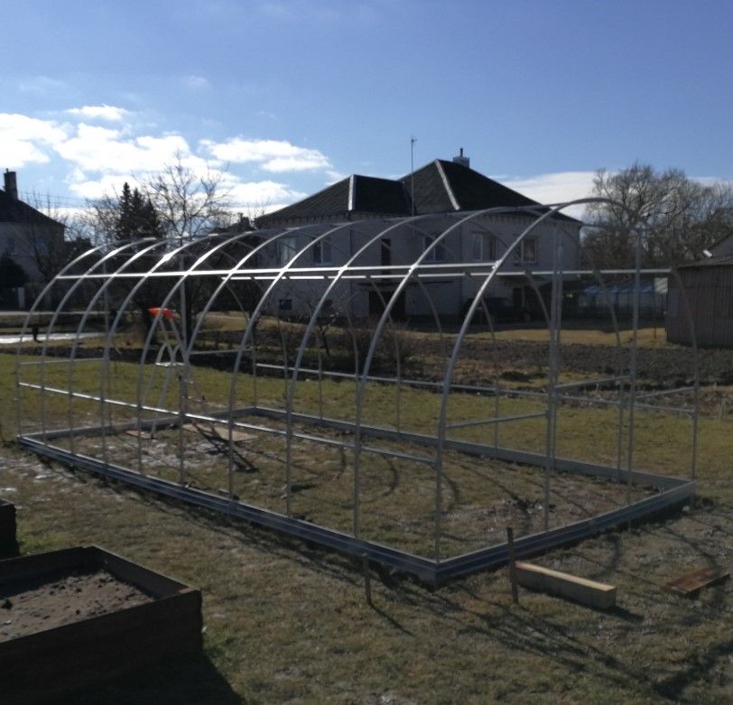 Šiltnamis KLASIKA TUBE 18m2 (plotis 3 m) danga 6 mm ilgis 6 m