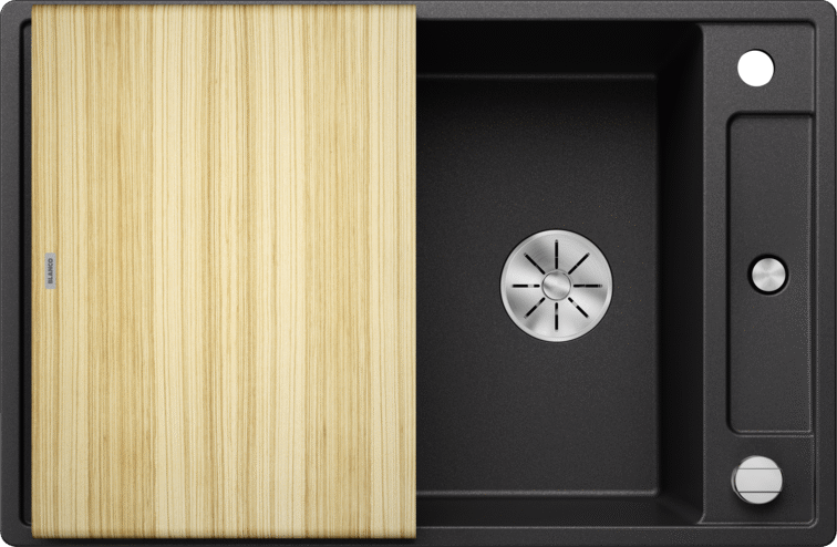 Silgranitinė plautuvė BLANCO AXIA III 45 S SILG PDUR Antracitas Z.ES InFino M.AF