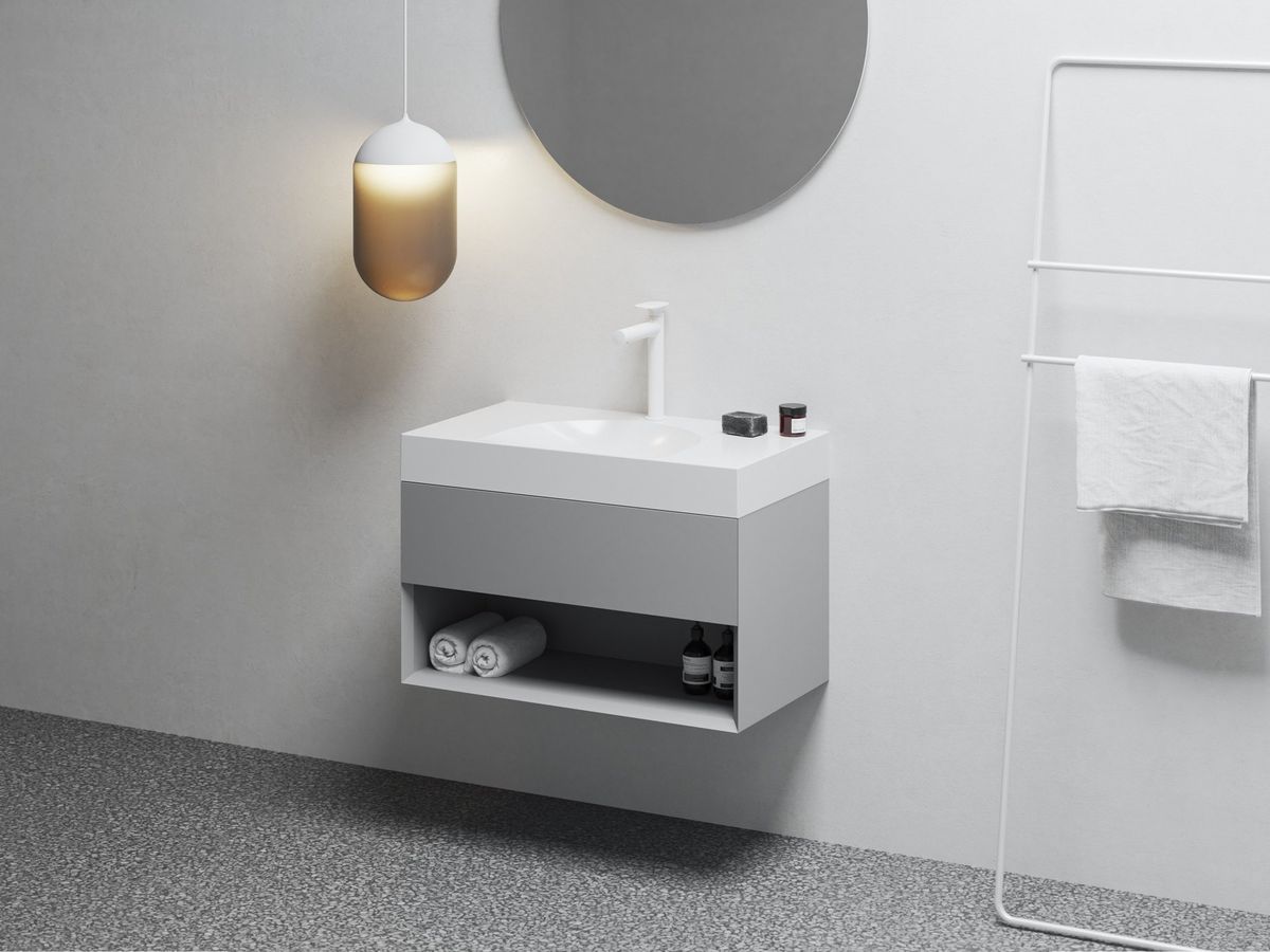 Spintelė po praustuvu Ravak SD Lite 80 Smoke Grey X000001865