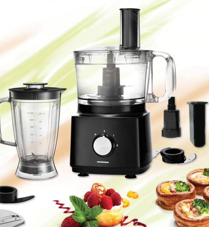 Virtuvinis kombainas 750W HFP-750BK HEINNER Virtuvinis kombainas 750W HFP-750BK HEINNER