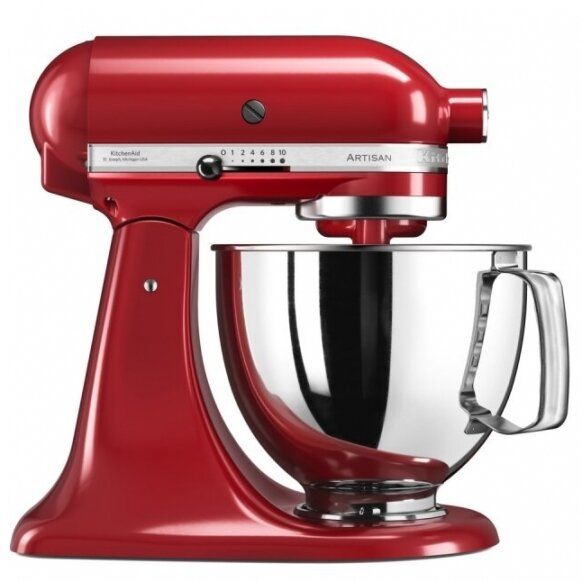 Virtuvinis kombainas KitchenAid Artisan 4,8L Raudona