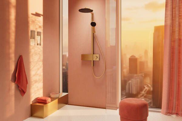 Termostatinė dušo sistema Hansgrohe Raindance Alive S 300 2jet su ShowerSelect Comfort, šlifuota bronza, 24595140 Termostatinė dušo sistema Hansgrohe Raindance Alive S 300 2jet su ShowerSelect Comfort, šlifuota bronza, 24595140