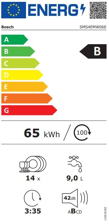 Indaplovė Bosch SMS4EMW06E Indaplovė Bosch SMS4EMW06E