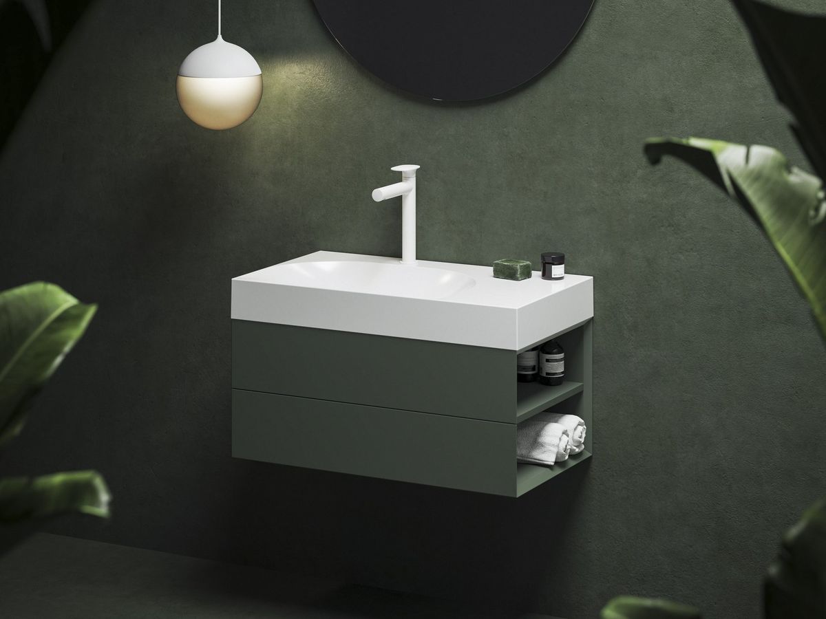Spintelė po praustuvu Ravak SD Lite 80 D Grey Green X000001888
