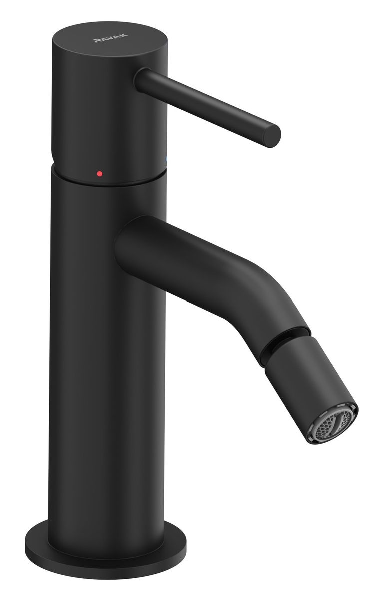 Bidė maišytuvas Ravak Espirit 154 mm be dugno vožtuvo, Black Matt X070281