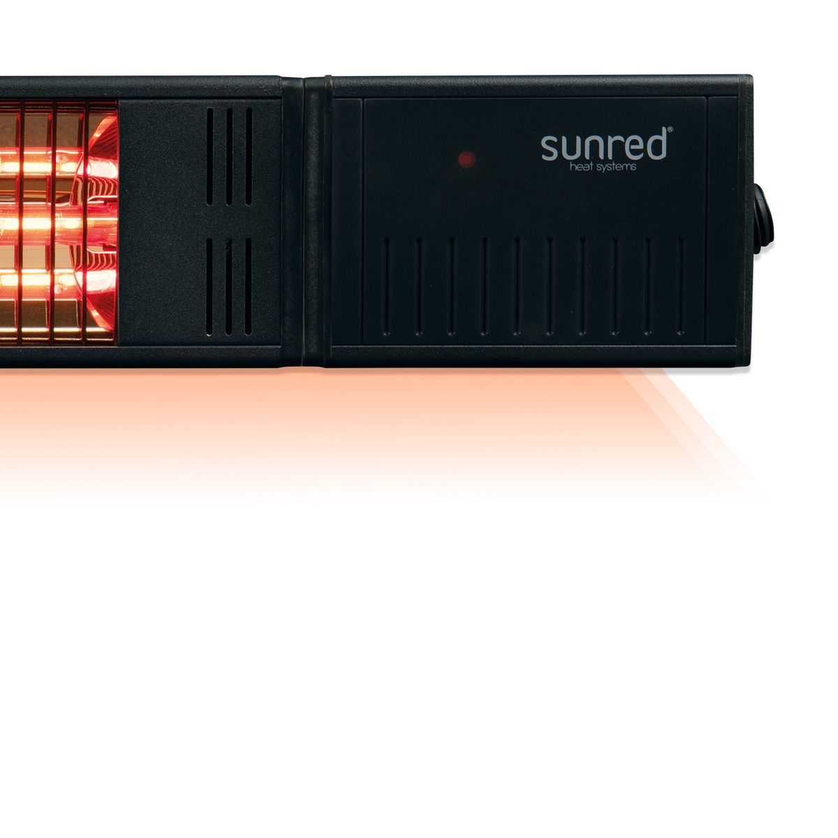 Sieninis infraraudonųjų spindulių terasos šildytuvas Sunred Fortuna Wall RDS-15W-B