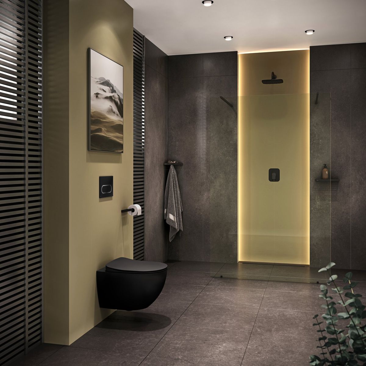 WC Valdymo mygtukas Ravak Chrome , juodas X01797