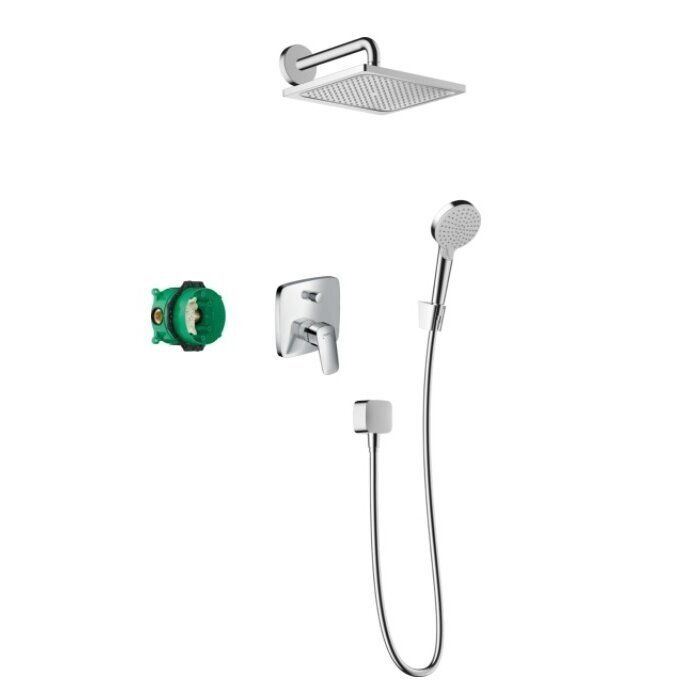 Potinkinis dušo komplektas Hansgrohe Crometta E, chromas 27957000