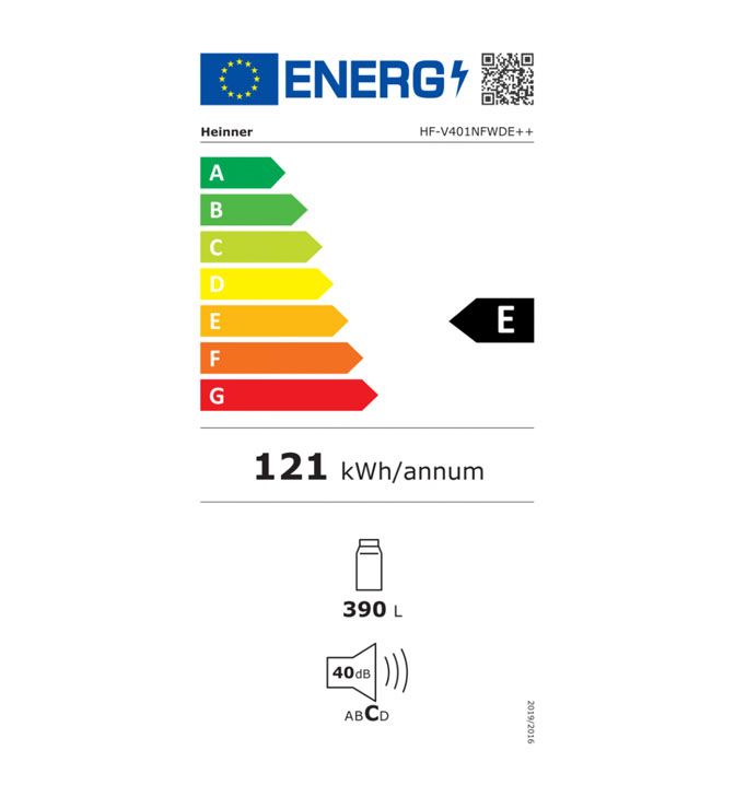 Šaldytuvas one door HF-V401NFWDE++ HEINNER Šaldytuvas one door HF-V401NFWDE++ HEINNER