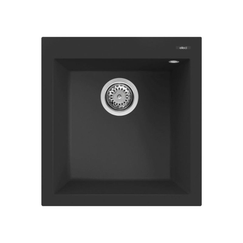 Granitinė plautuvė QUADRA 102 47.1x50.1 juoda 40