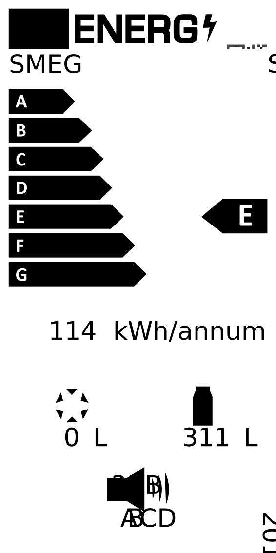 SMEG šaldytuvas S8L174D3E