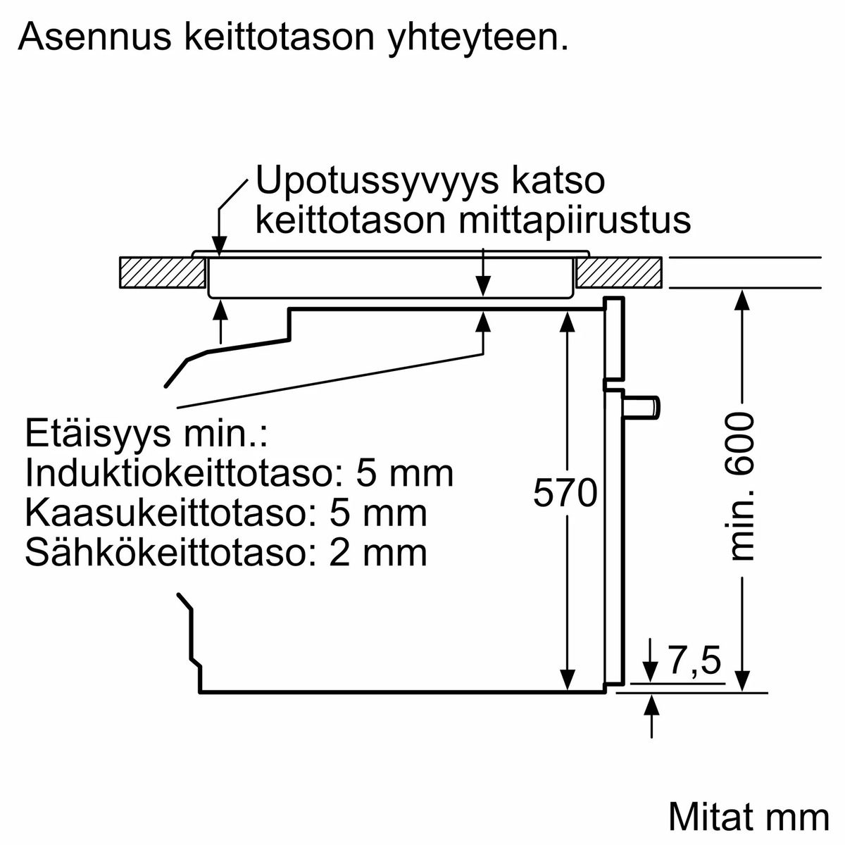 Įmontuojama orkaitė Siemens iQ300, HB272ABB3